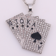 Playing Cards Pendants Necklaces