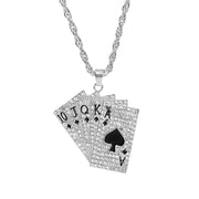 Playing Cards Pendants Necklaces